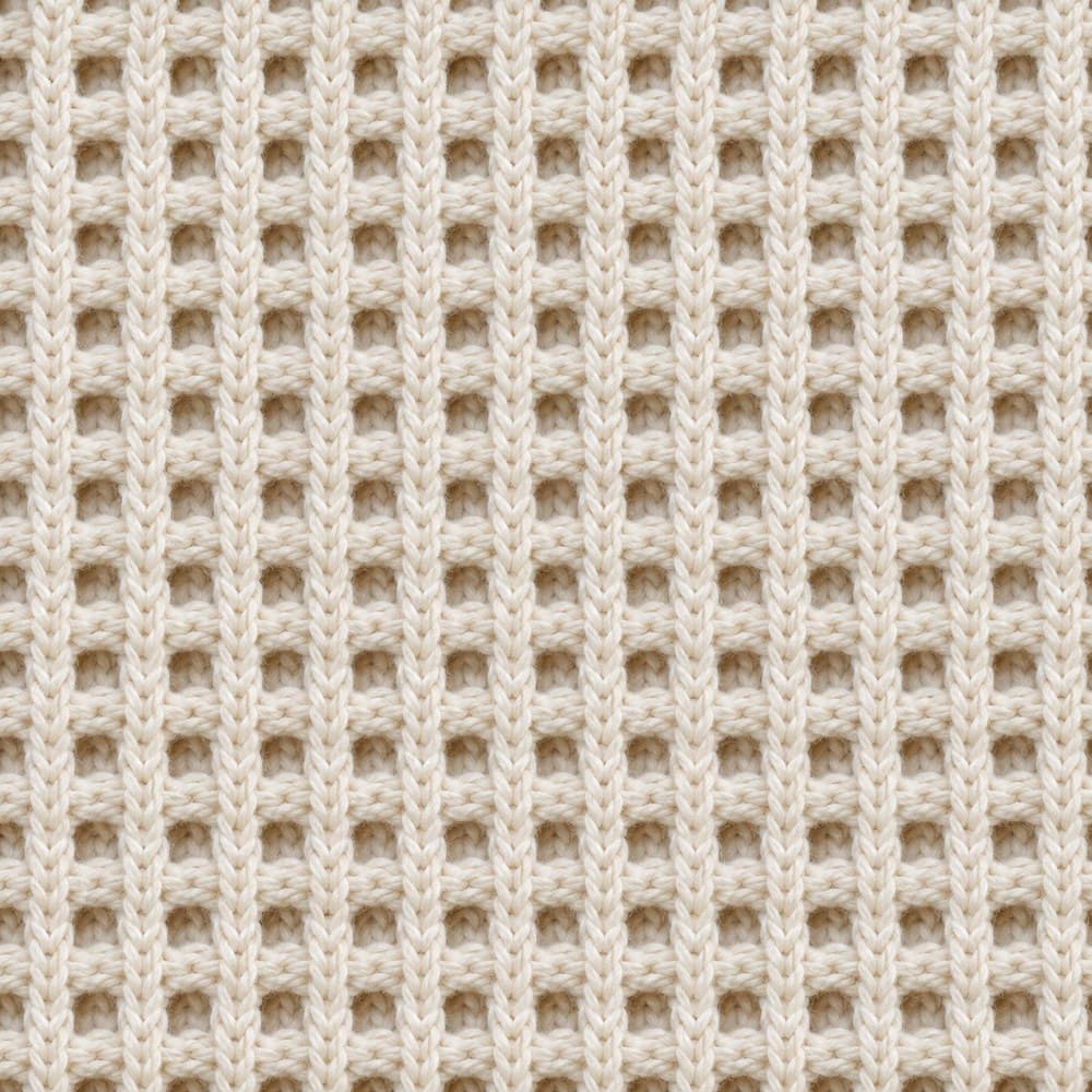 เนื้อผ้า Cotton Hybrid Lacoast ผ้าผสมคอตตอน ที่ใช้ผลิตเสื้อโปโล ถ่ายมาโครเห็นโครงสร้างการถัก