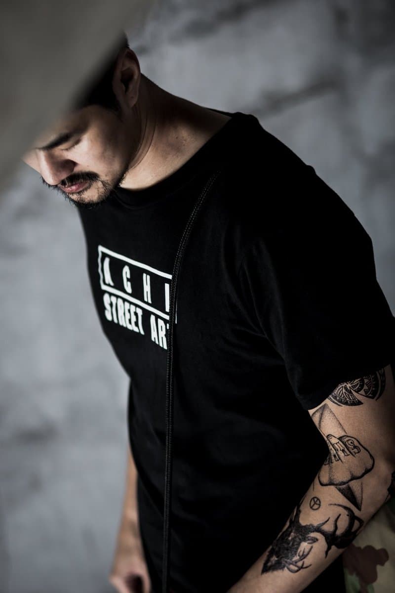 เสื้อยืดผ้าคอตตอน 100% ทรงสตรีท ถ่ายจากงานจริง