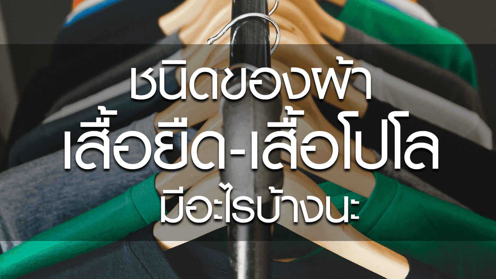 ชนิดของผ้าเสื้อยืด และเสื้อโปโลแบบต่างๆ มีอะไรบ้างนะ