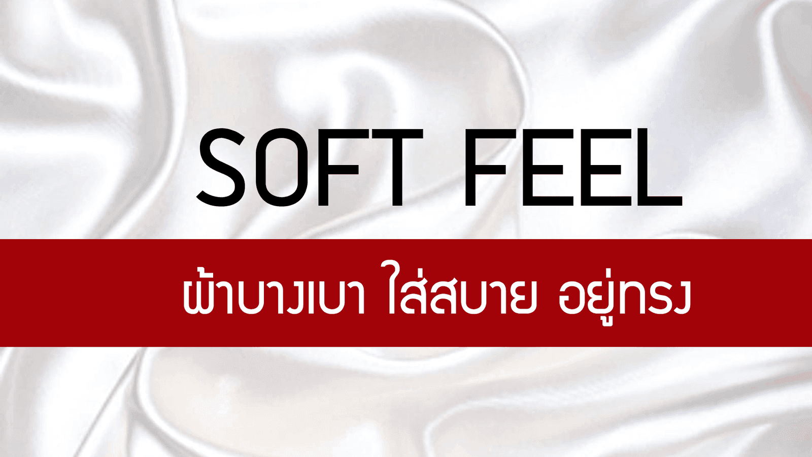 Soft Feel บางเบา สวย อยู่ทรง