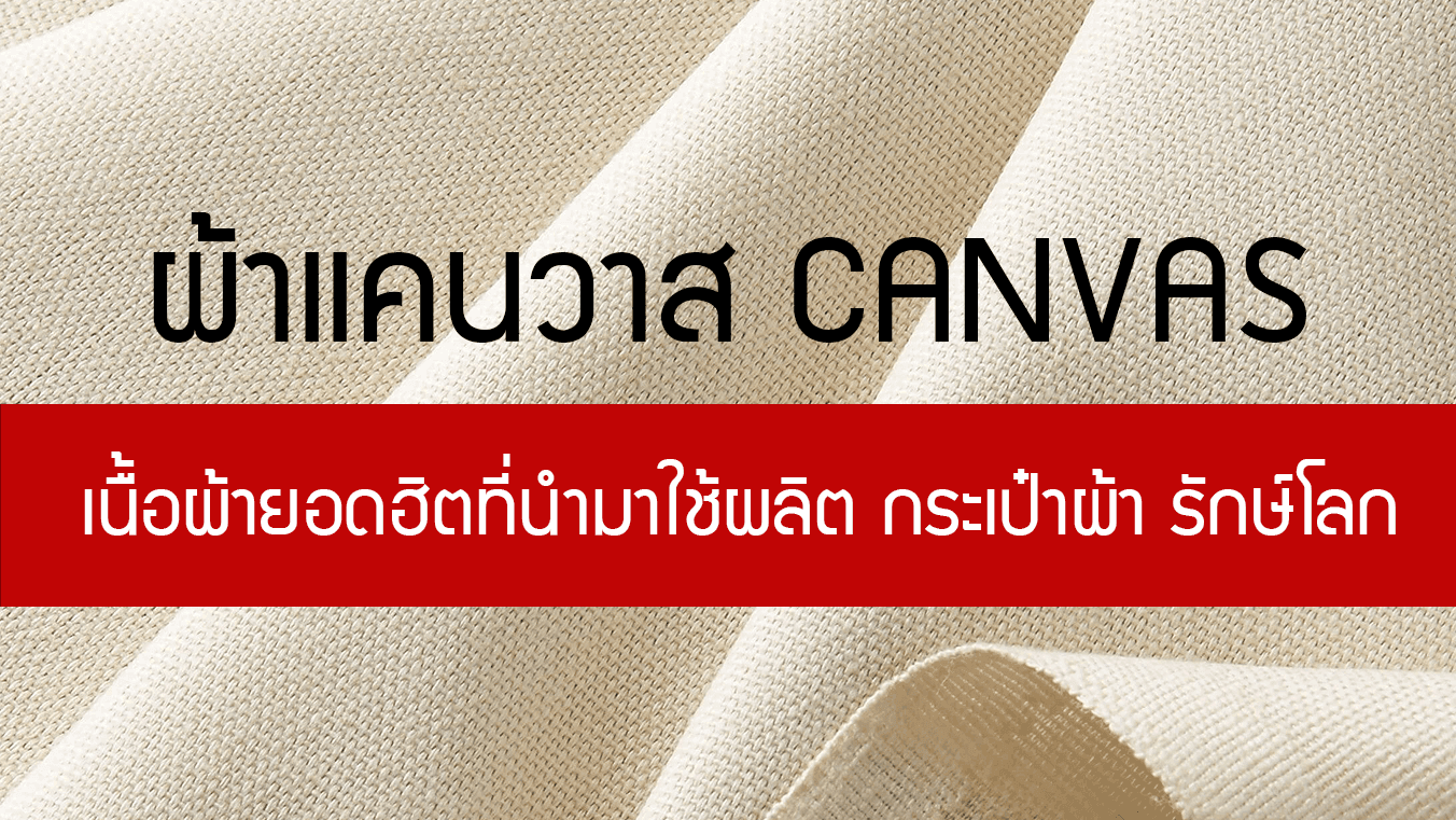 ผ้าแคนวาส Canvas เนื้อผ้ายอดฮิตที่นำมาใช้ผลิต กระเป๋าผ้า รักษ์โลก