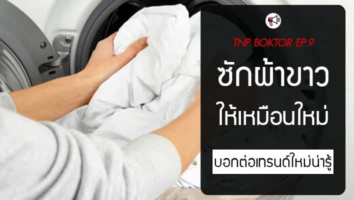 ซักผ้าขาวยังไงให้ขาวเหมือนใหม่ เทคนิคซักเสื้อขาวเก่าที่เหลืองให้ดีขึ้น