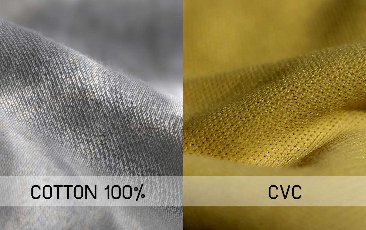 ความแตกต่างของผ้าคอตตอน 100% กับ ผ้า CVC 1