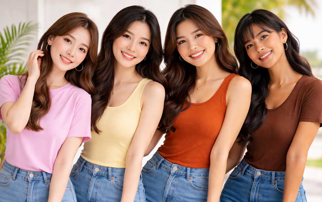 เลือกสีเสื้อให้เข้ากับสีผิว เลือกแบบไหนให้ดูดี 1