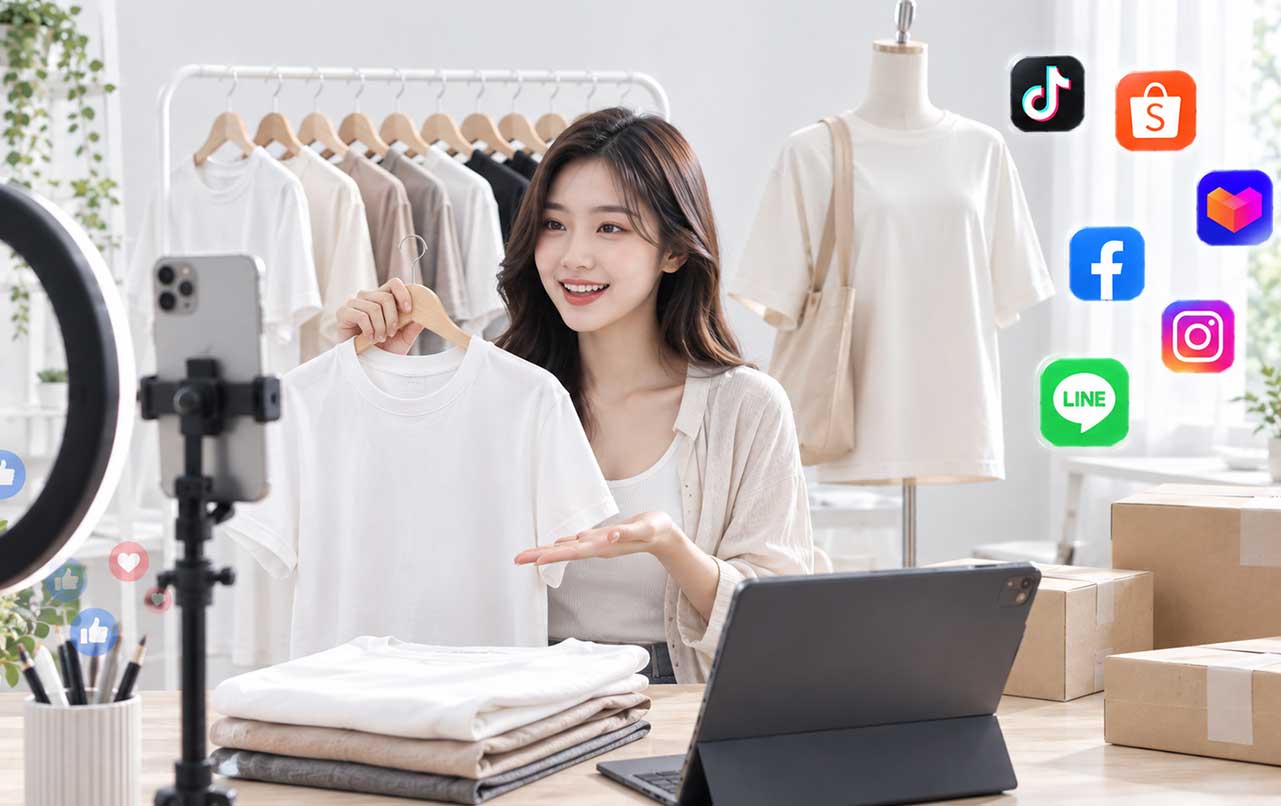 ขายเสื้อออนไลน์ช่องทางไหนดี เปรียบเทียบแพลตฟอร์ม1
